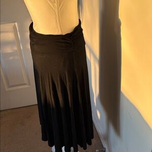 Urban Coco Black Stretchy Midi Skirt Size L